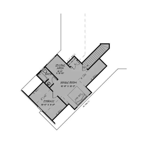 Second Floor - Lauren Lake Luxury Home 155D-0139 - Shop House Plans and More