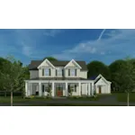 Luxury House Plan Front of Home - Bronson Lane Country Home 155D-0142 - Shop House Plans and More