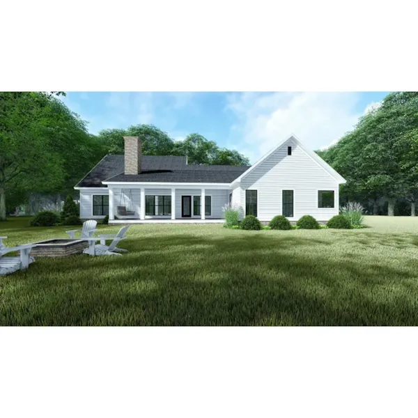 Modern Farmhouse Plan Rear Photo 01 - Brandi Creek Modern Farmhouse 155D-0144 - Search House Plans and More