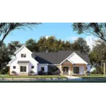 Arts & Crafts House Plan Front of Home - Hunter Hill Modern Farmhouse 155D-0147 - Search House Plans and More