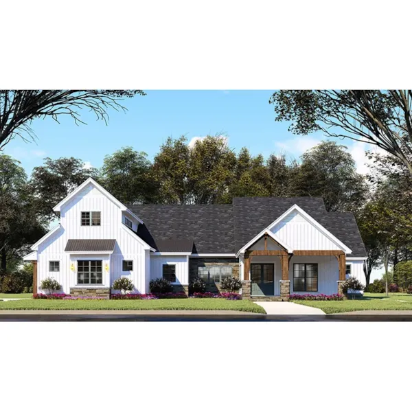 Arts & Crafts House Plan Front Photo 05 - Hunter Hill Modern Farmhouse 155D-0147 - Search House Plans and More