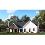 Arts & Crafts House Plan Rear Photo 01 - Hunter Hill Modern Farmhouse 155D-0147 - Search House Plans and More