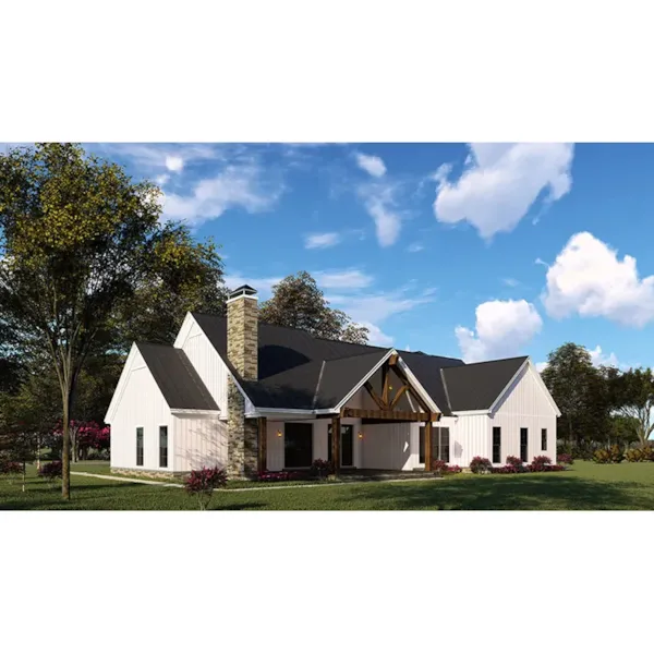 Arts & Crafts House Plan Side View Photo 01 - Hunter Hill Modern Farmhouse 155D-0147 - Search House Plans and More