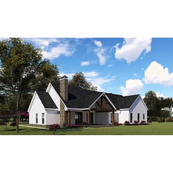 Arts & Crafts House Plan Side View Photo 02 - Hunter Hill Modern Farmhouse 155D-0147 - Search House Plans and More