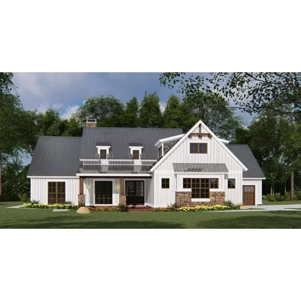 Farmhouse Plan Front of Home - 155D-0148 - Shop House Plans and More