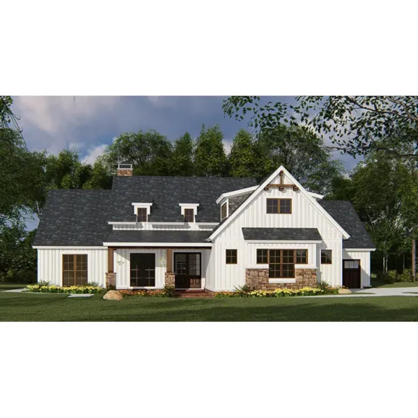 Farmhouse Plan Front Photo 02 - 155D-0148 - Shop House Plans and More