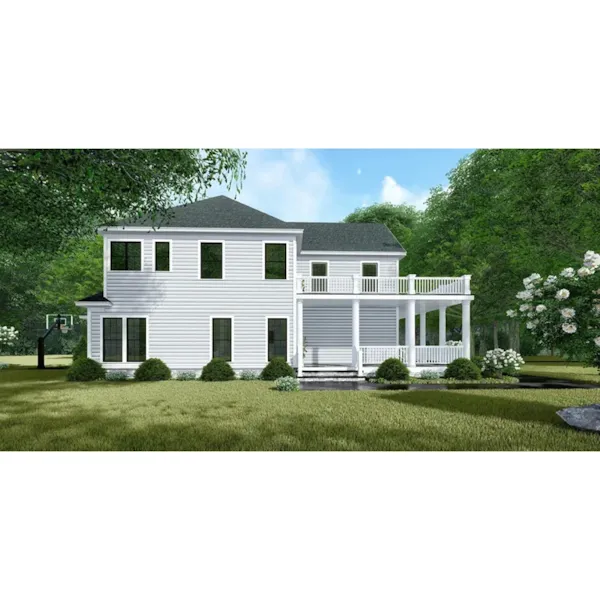 Lowcountry House Plan Side View Photo 02 - Bowen Bayou Southern Home 155D-0150 - Shop House Plans and More