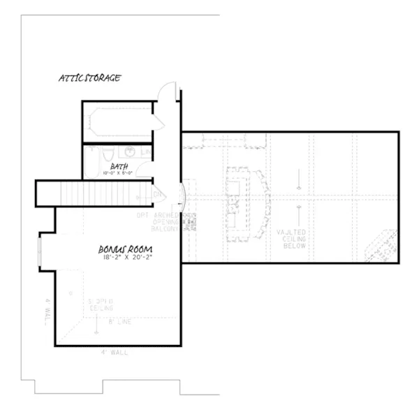 English Cottage House Plan Second Floor - Cannon Ridge Craftsman Home 155D-0152 - Shop House Plans and More