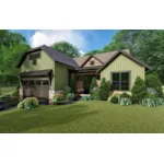 Country House Plan Front of Home - Paddle Creek Rustic Home 155D-0158 - Shop House Plans and More