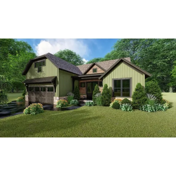 Country House Plan Front Photo 01 - Paddle Creek Rustic Home 155D-0158 - Shop House Plans and More