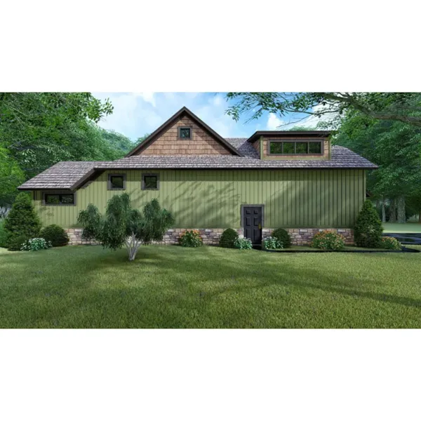 Country House Plan Side View Photo 02 - Paddle Creek Rustic Home 155D-0158 - Shop House Plans and More