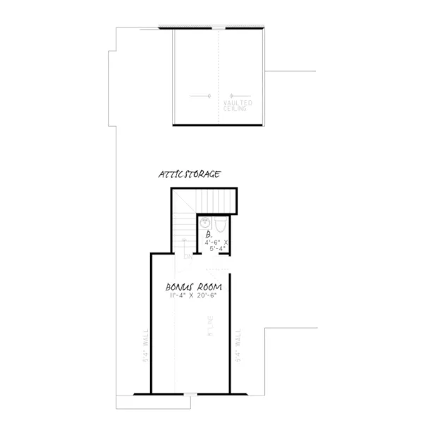 Rustic House Plan Second Floor - 155D-0159 - Shop House Plans and More