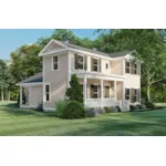 Farmhouse Plan Side View Photo - Townshire Traditional Home 155D-0163 - Shop House Plans and More