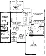 Ranch House Plan First Floor - 155D-0179 - Shop House Plans and More