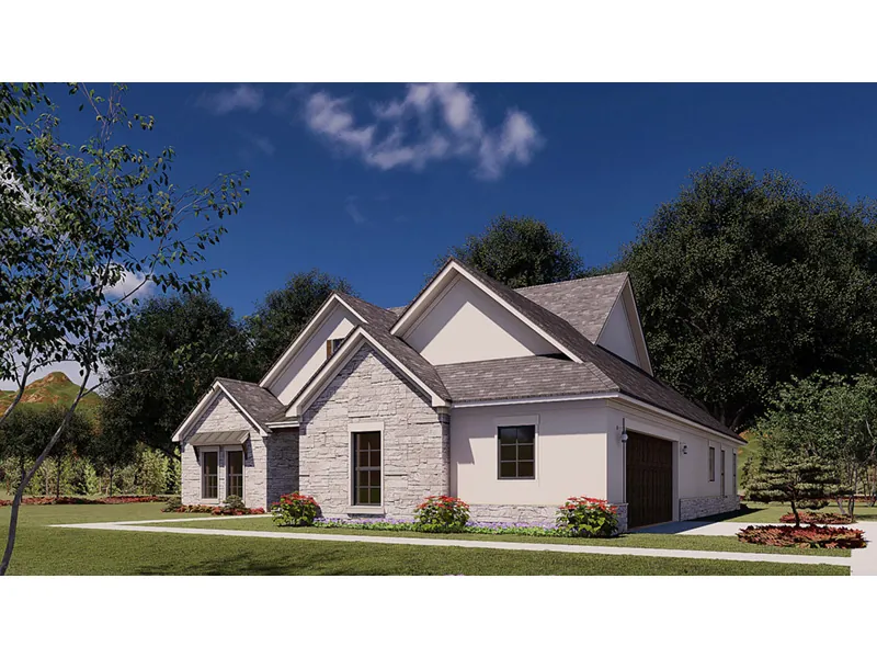 Ranch House Plan Side View Photo 01 - 155D-0179 - Shop House Plans and More