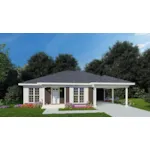 Traditional House Plan Front of Home - 155D-0215 - Shop House Plans and More