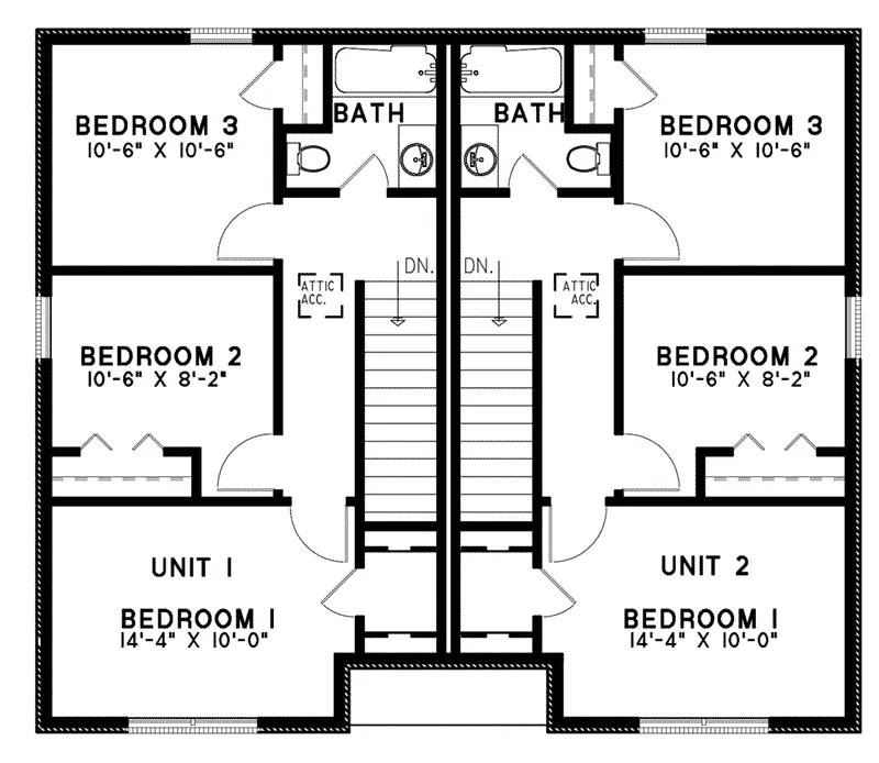 Traditional House Plan Second Floor - 155D-0225 - Shop House Plans and More