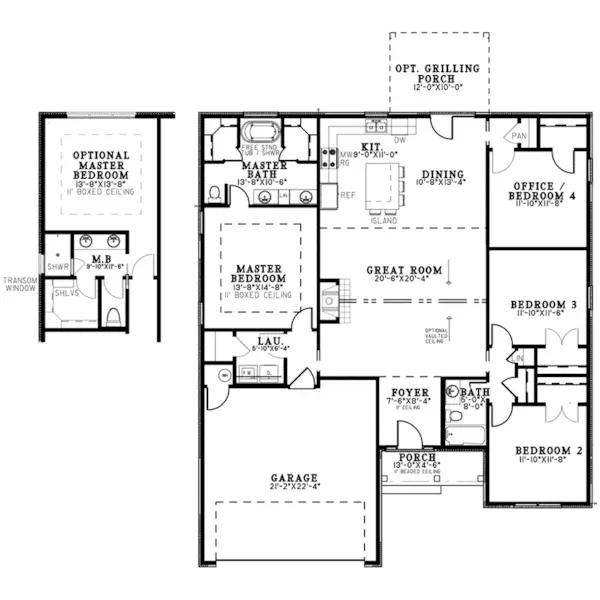 Country French House Plan First Floor - 155D-0236 - Shop House Plans and More