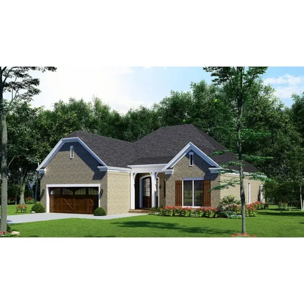 Country French House Plan Front Photo 02 - 155D-0236 - Shop House Plans and More