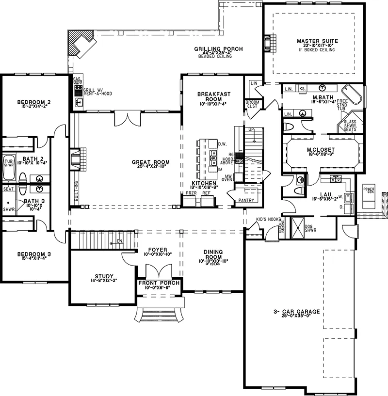 European House Plan First Floor - Autumn Place Luxury Home 155D-0240 - Shop House Plans and More