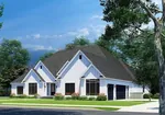 European House Plan Side View Photo - Autumn Place Luxury Home 155D-0240 - Shop House Plans and More