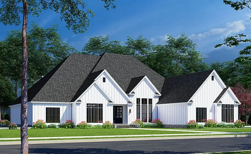 European House Plan Side View Photo 01 - Autumn Place Luxury Home 155D-0240 - Shop House Plans and More