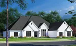 European House Plan Side View Photo 01 - Autumn Place Luxury Home 155D-0240 - Shop House Plans and More