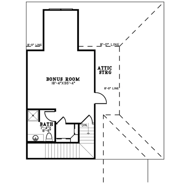 Country House Plan Second Floor - 155D-0248 - Shop House Plans and More