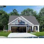 Traditional House Plan Front of Home - Spring Lake Cottage Home 155D-0254 - Shop House Plans and More