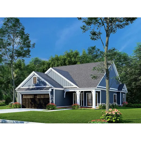 Traditional House Plan Front Photo 01 - Spring Lake Cottage Home 155D-0254 - Shop House Plans and More