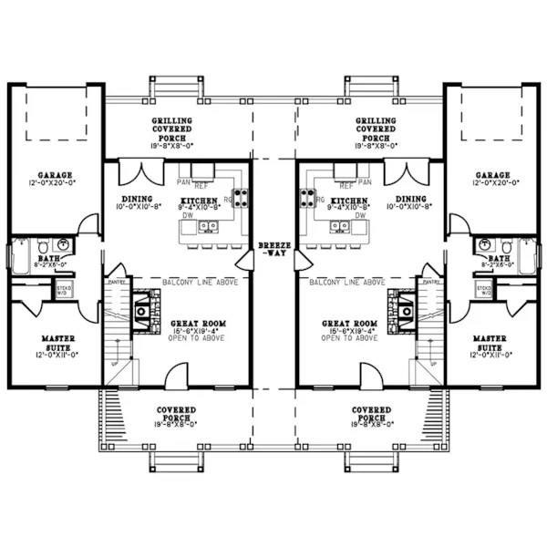 European House Plan First Floor - 155D-0256 - Shop House Plans and More