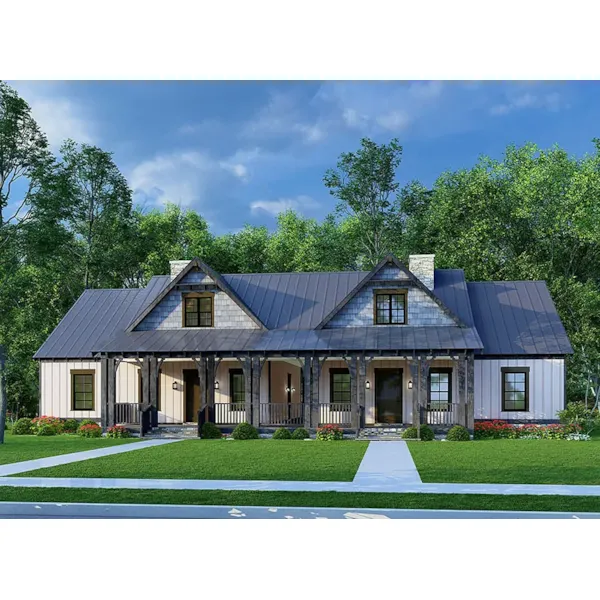 European House Plan Front of Home - 155D-0256 - Shop House Plans and More