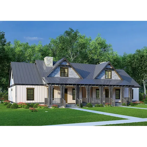 European House Plan Front Photo 02 - 155D-0256 - Shop House Plans and More