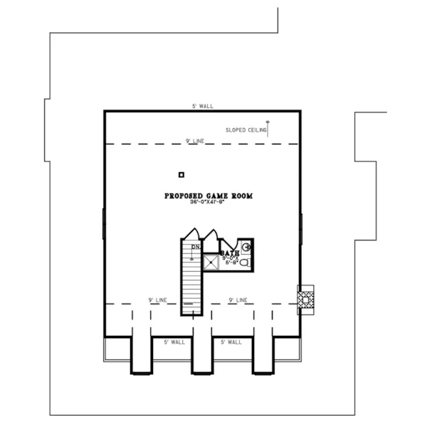 Beach & Coastal House Plan Second Floor - 155D-0257 - Shop House Plans and More