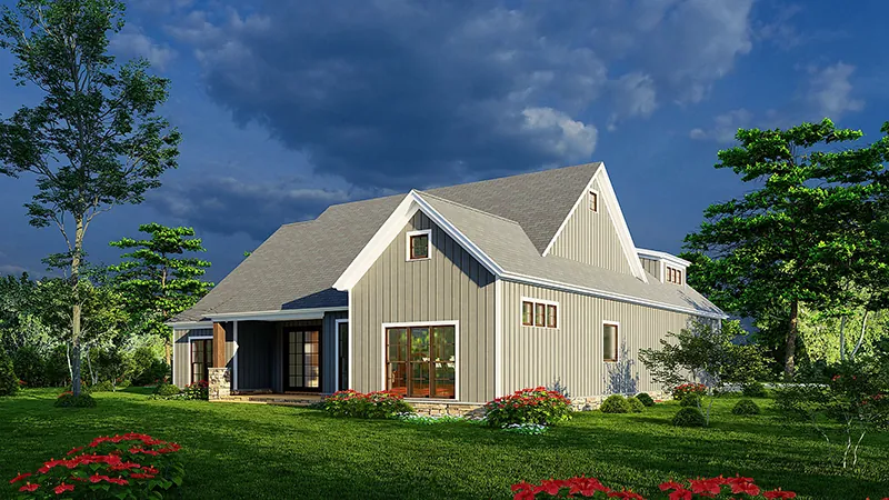 Mountain House Plan Front Photo 04 - Elmstead Farm Modern Farmhouse 155D-0265 - Search House Plans and More