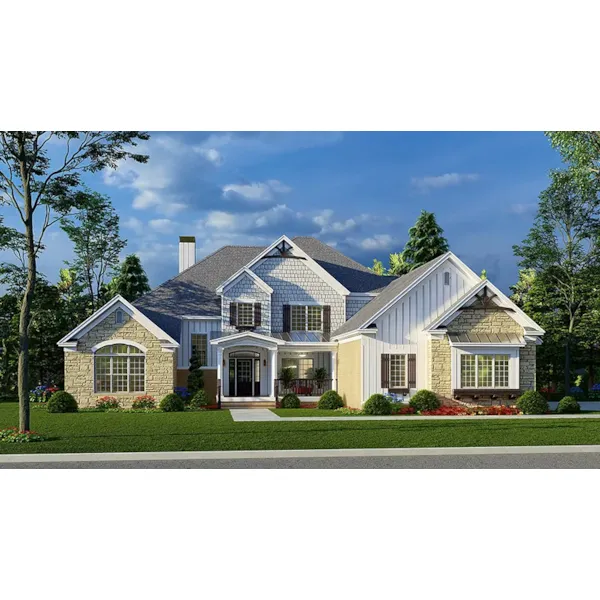 Luxury House Plan Front of Home - 155D-0272 - Shop House Plans and More