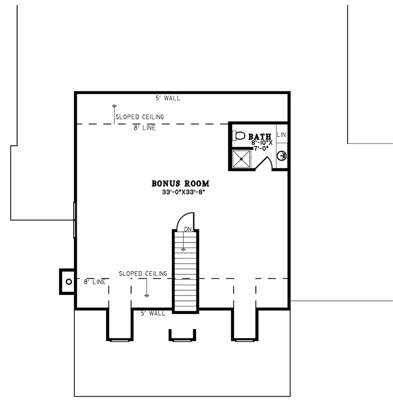 Farmhouse Plan Second Floor - 155D-0273 - Shop House Plans and More