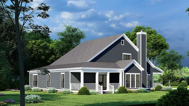 Farmhouse Plan Rear Photo 01 - 155D-0273 - Shop House Plans and More