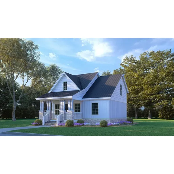 Farmhouse Plan Side View Photo - River Retreat Country Cottage 155D-0277 - Shop House Plans and More