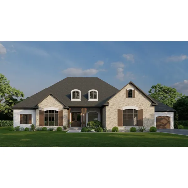 Ranch House Plan Front of Home - 155D-0286 - Shop House Plans and More