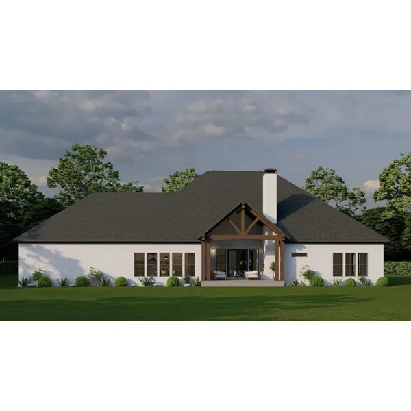 Ranch House Plan Rear Photo 01 - 155D-0286 - Shop House Plans and More