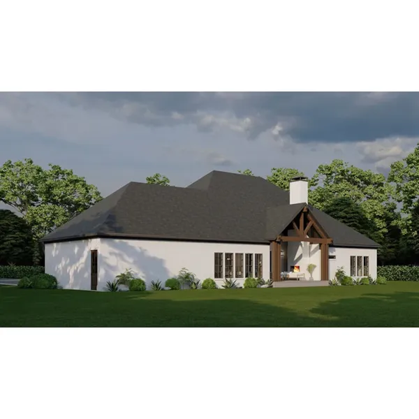 Ranch House Plan Side View Photo - 155D-0286 - Shop House Plans and More