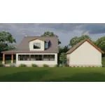 Bungalow House Plan Rear Photo 01 - Whispering Falls Country Cottage 155D-0291 | House Plans and More