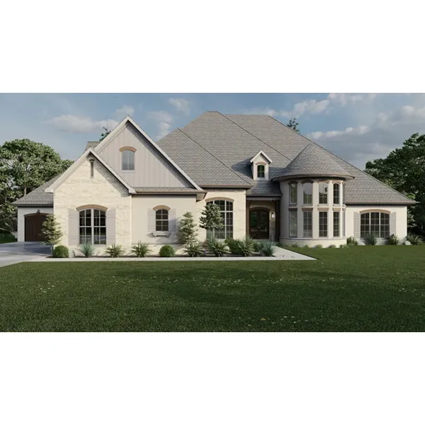 European House Plan Front of Home - Sierra Place Luxury Home 155D-0292 | House Plans and More