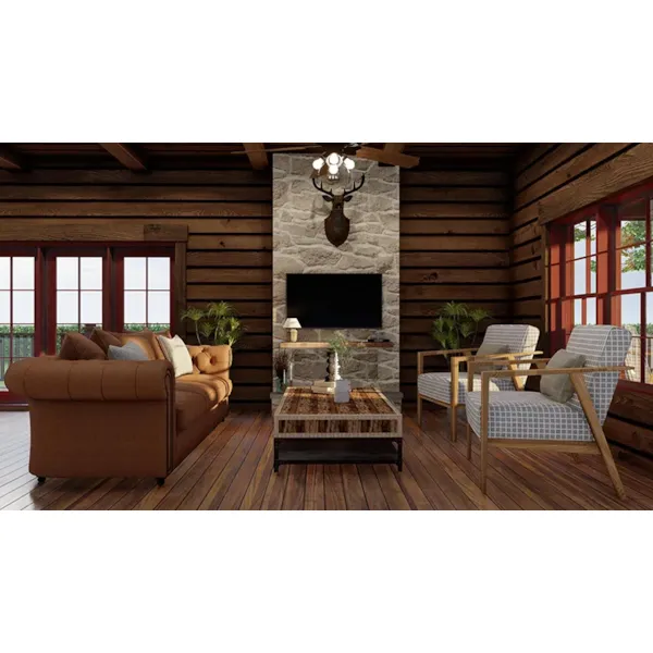 Farmhouse Plan Family Room Photo 01 - Saddler Falls Rustic Cabin 155D-0293 | House Plans and More