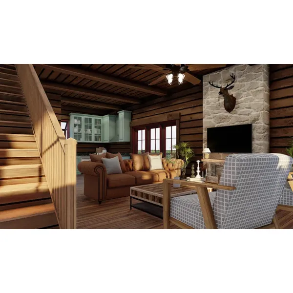 Farmhouse Plan Great Room Photo 01 - Saddler Falls Rustic Cabin 155D-0293 | House Plans and More