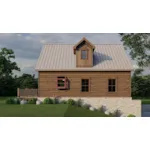 Farmhouse Plan Rear Photo 01 - Saddler Falls Rustic Cabin 155D-0293 | House Plans and More