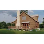 Farmhouse Plan Side View Photo 02 - Saddler Falls Rustic Cabin 155D-0293 | House Plans and More