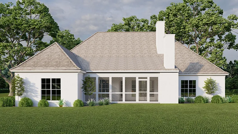 Country French House Plan Rear Photo 01 - 155D-0294 | House Plans and More