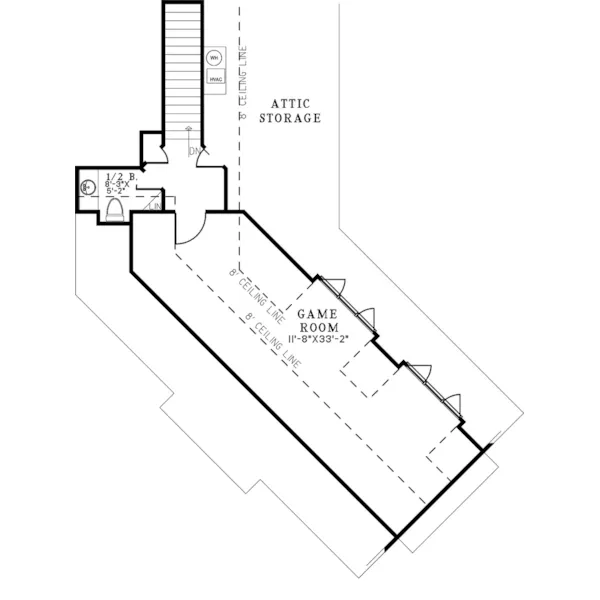 Farmhouse Plan Second Floor - 155D-0296 | House Plans and More